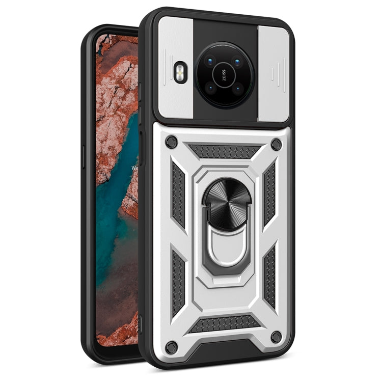 Sliding Camera Cover Design TPU + PC Protective Phone Case, For Nokia X100