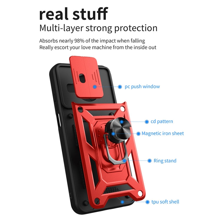Sliding Camera Cover Design TPU + PC Protective Phone Case, For Nokia X100