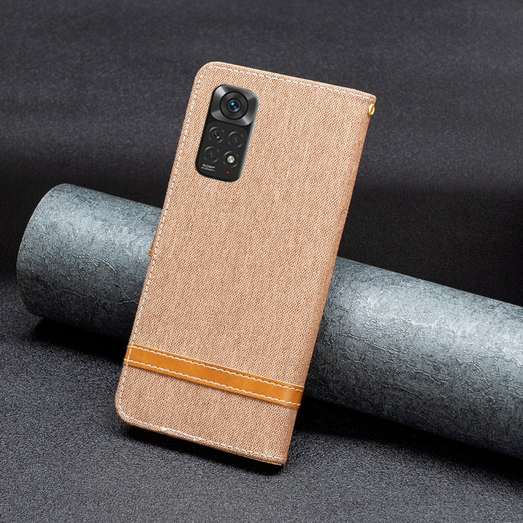 Color Matching Denim Texture Leather Phone Case, For Xiaomi Redmi Note 11 Global, For Samsung Galaxy A23 5G