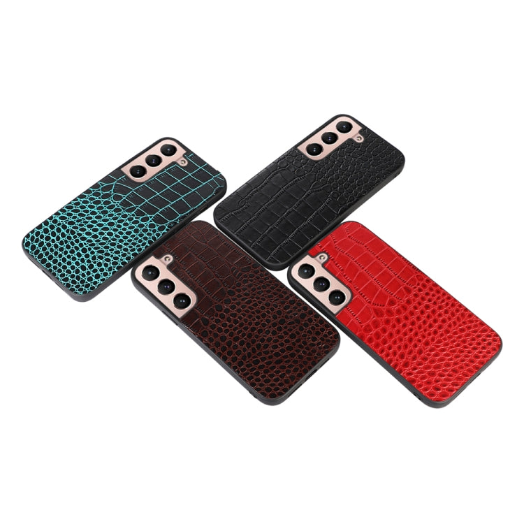 Crocodile Top Layer Cowhide Leather Phone Case, For Samsung Galaxy S22 5G, For Samsung Galaxy S22+ 5G, For Samsung Galaxy S22 Ultra 5G, For Samsung Galaxy Z Flip 3 5G, For Samsung Galaxy Z Fold2 5G, For Samsung Galaxy Z Fold3 5G
