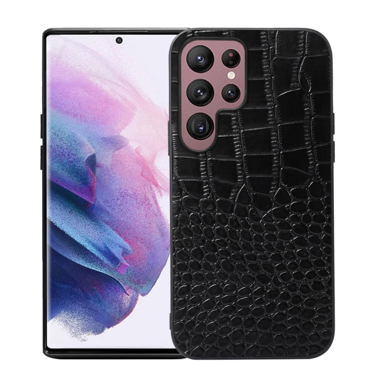 Crocodile Top Layer Cowhide Leather Phone Case, For Samsung Galaxy S22 5G, For Samsung Galaxy S22+ 5G, For Samsung Galaxy S22 Ultra 5G, For Samsung Galaxy Z Flip 3 5G, For Samsung Galaxy Z Fold2 5G, For Samsung Galaxy Z Fold3 5G                        ...