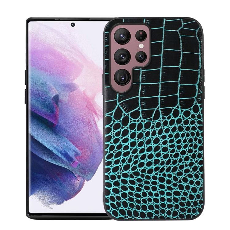 Crocodile Top Layer Cowhide Leather Phone Case, For Samsung Galaxy S22 5G, For Samsung Galaxy S22+ 5G, For Samsung Galaxy S22 Ultra 5G, For Samsung Galaxy Z Flip 3 5G, For Samsung Galaxy Z Fold2 5G, For Samsung Galaxy Z Fold3 5G