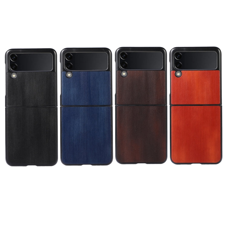 Yellow Cow Texture PU Phone Case, For Samsung Galaxy Z Flip 3 5G, For Samsung Galaxy Z Fold2 5G, For Samsung Galaxy Z Fold3 5G
