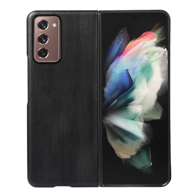 Yellow Cow Texture PU Phone Case, For Samsung Galaxy Z Flip 3 5G, For Samsung Galaxy Z Fold2 5G, For Samsung Galaxy Z Fold3 5G