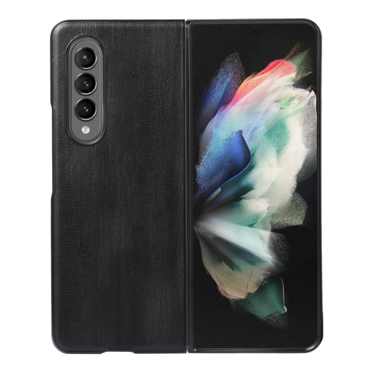 Yellow Cow Texture PU Phone Case, For Samsung Galaxy Z Flip 3 5G, For Samsung Galaxy Z Fold2 5G, For Samsung Galaxy Z Fold3 5G