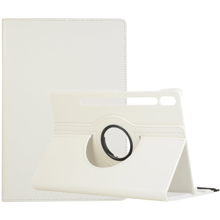 360 Degrees Rotation Holder Litchi Leather Tablet Case, For Samsung Galaxy Tab S8 Ultra