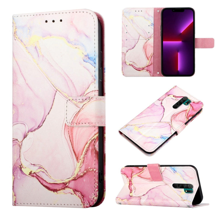 PT003 Marble Pattern Flip Leather Phone Case, For Xiaomi Redmi Note 10 4G / Note 10s, For Xiaomi Redmi Note 10 Pro / Note 10 Pro Max, For Xiaomi Poco M2 / Redmi 9, For Xiaomi Redmi 9A / Redmi 9i India / Redmi 9AT                                        ...