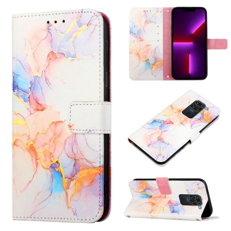PT003 Marble Pattern Flip Leather Phone Case, For Xiaomi Redmi Note 10 4G / Note 10s, For Xiaomi Redmi Note 10 Pro / Note 10 Pro Max, For Xiaomi Poco M2 / Redmi 9, For Xiaomi Redmi 9A / Redmi 9i India / Redmi 9AT                                        ...