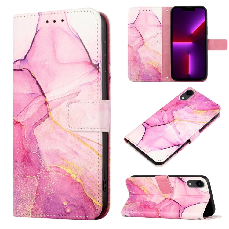 PT003 Marble Pattern Flip Leather Phone Case, For iPhone 11 Pro Max, For iPhone SE 2022 / SE 2020 / 8 / 7, For iPhone X / XS, For iPhone XS Max, For iPhone XR