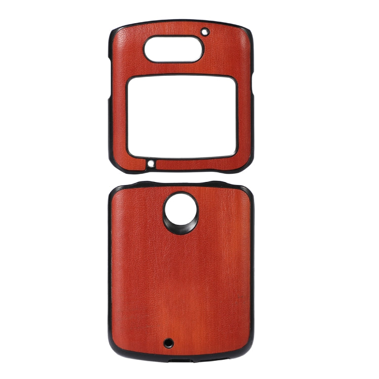 Yellow Cow Texture PU Phone Case, For Motorola Moto Razr 5G