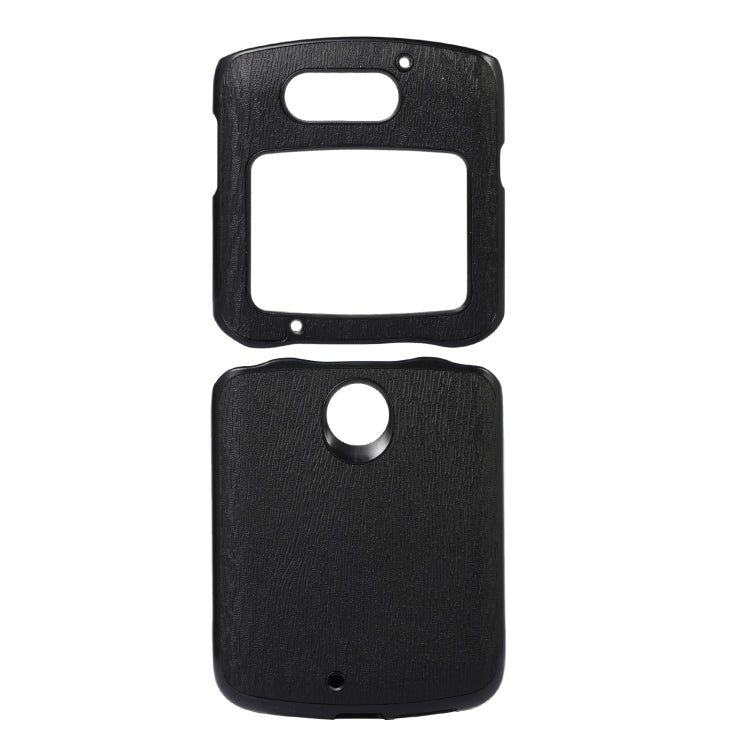 Wood Texture PU Phone Case, For Motorola Moto Razr 5G