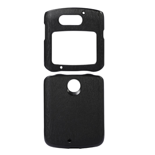 Wood Texture PU Phone Case, For Motorola Moto Razr 5G
