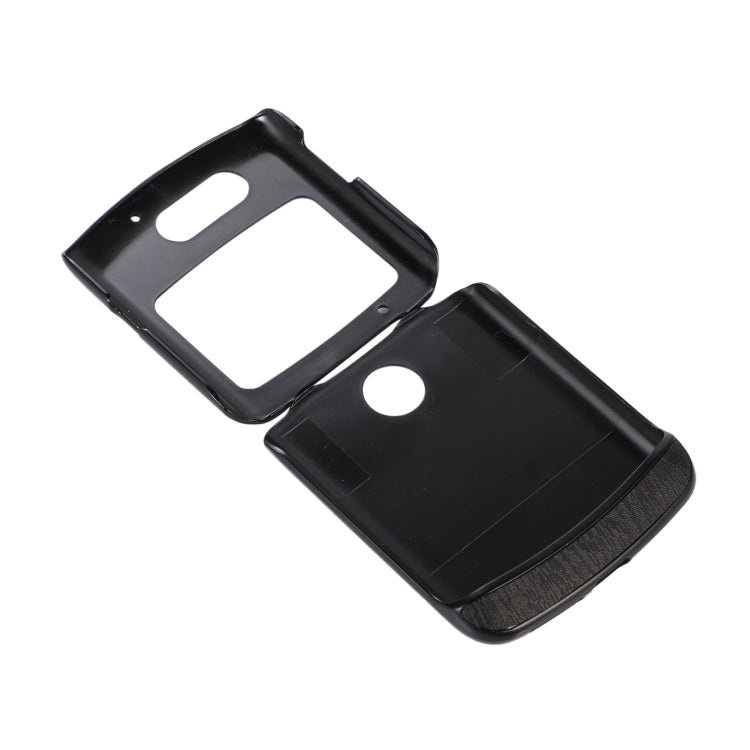 Wood Texture PU Phone Case, For Motorola Moto Razr 5G