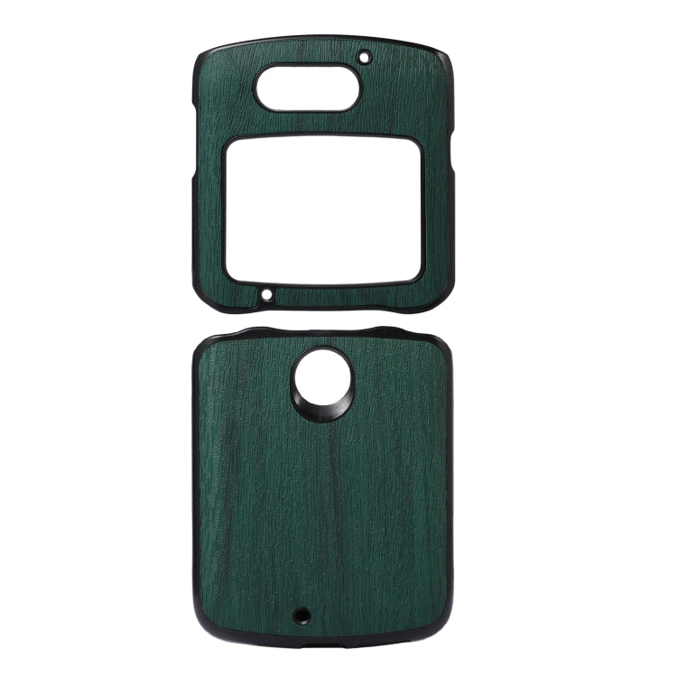 Wood Texture PU Phone Case, For Motorola Moto Razr 5G