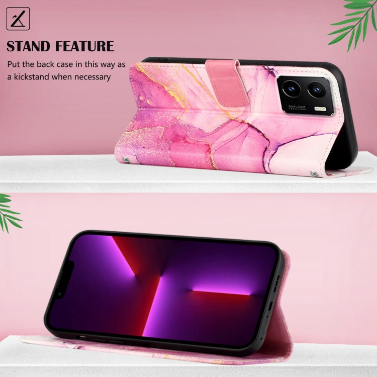 PT003 Marble Pattern Flip Leather Phone Case, For vivo V21 5G / 4G, For vivo Y15s 2021 / Y15a, For vivo Y17 / Y15 / Y12, For vivo Y21 2021 / Y33s / Y21s, For vivo Y31s / Y72 5G (India), For vivo Y51 (2020, December) / Y31, For vivo Y51s / Y70s / iQOO U...