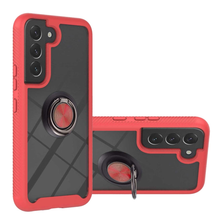 Shockproof PC + TPU Phone Case with Ring Holder, For Samsung Galaxy S22, For Samsung Galaxy S22+, For Samsung Galaxy S22 Ultra, For Samsung Galaxy A33 5G, For Samsung Galaxy A53 5G, For Motorola Moto G Power (2022) / G Pure