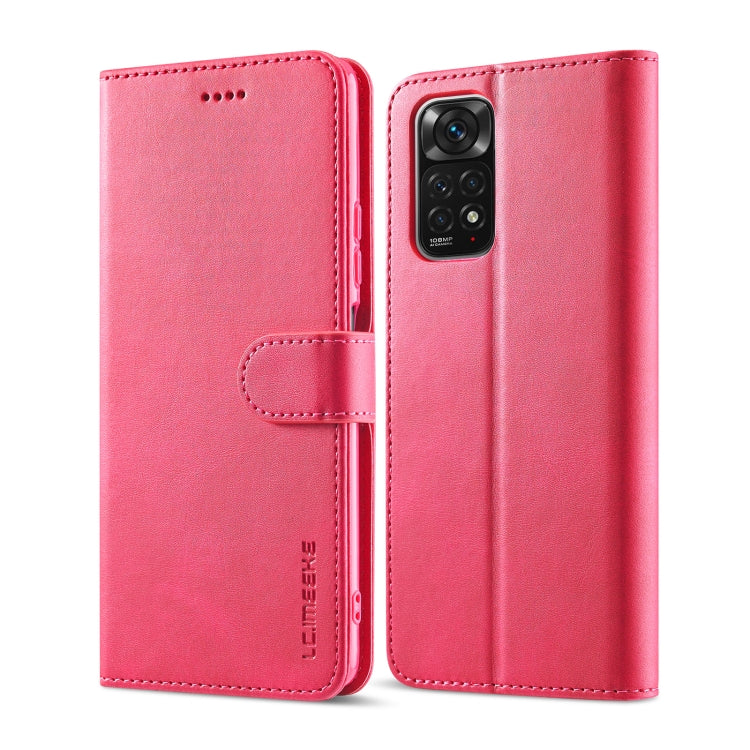 LC.IMEEKE Calf Texture Leather Phone Case, For Xiaomi Redmi Note 11/11S, For Xiaomi Redmi Note 11 Pro International Version, For Xiaomi Redmi Note 11/11S International Version, For Xiaomi Redmi Note 11 International Version