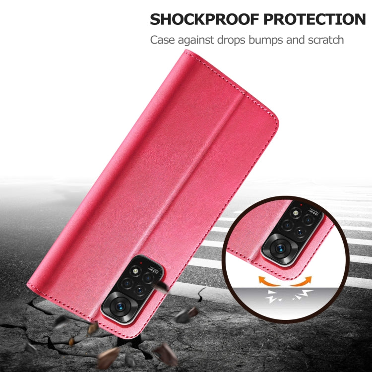 LC.IMEEKE Calf Texture Leather Phone Case, For Xiaomi Redmi Note 11/11S, For Xiaomi Redmi Note 11 Pro International Version, For Xiaomi Redmi Note 11/11S International Version, For Xiaomi Redmi Note 11 International Version