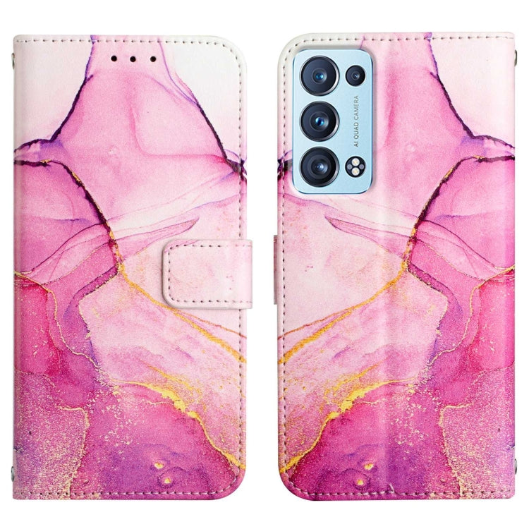PT003 Marble Pattern Flip Leather Phone Case, For OPPO Reno6 Pro+ 5G, For OPPO Reno6 5G, For OPPO Reno6 Pro 5G