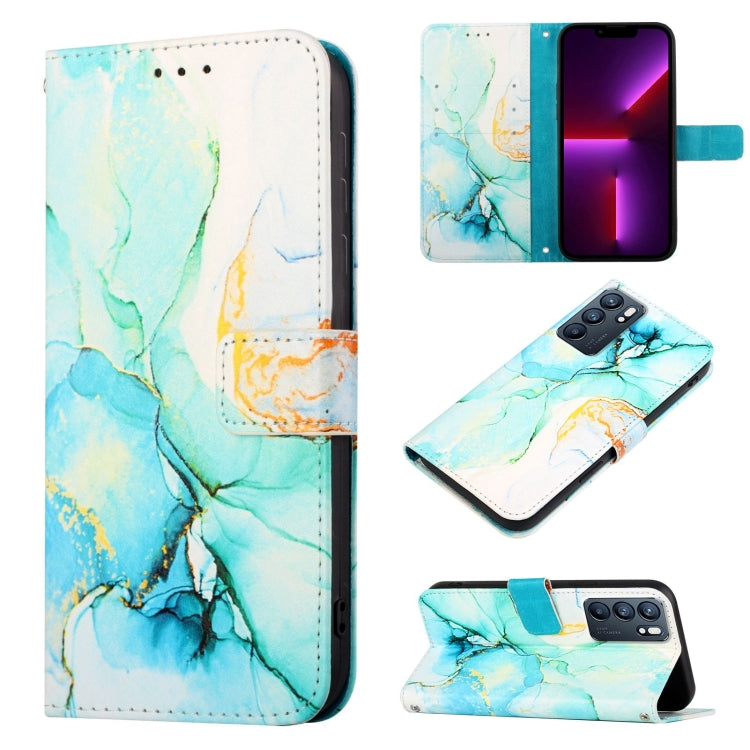 PT003 Marble Pattern Flip Leather Phone Case, For OPPO Reno6 Pro+ 5G, For OPPO Reno6 5G, For OPPO Reno6 Pro 5G
