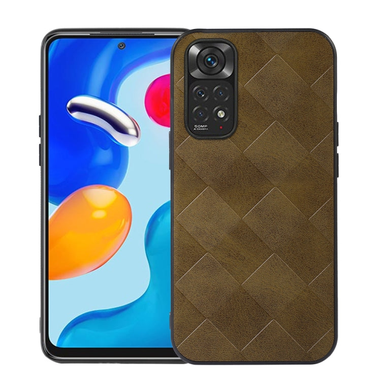 Weave Plaid PU Phone Case, For Xiaomi Redmi K40S 5G, For Xiaomi Redmi Note 11 4G / Note 11S, For Xiaomi Mi Mix Fold
