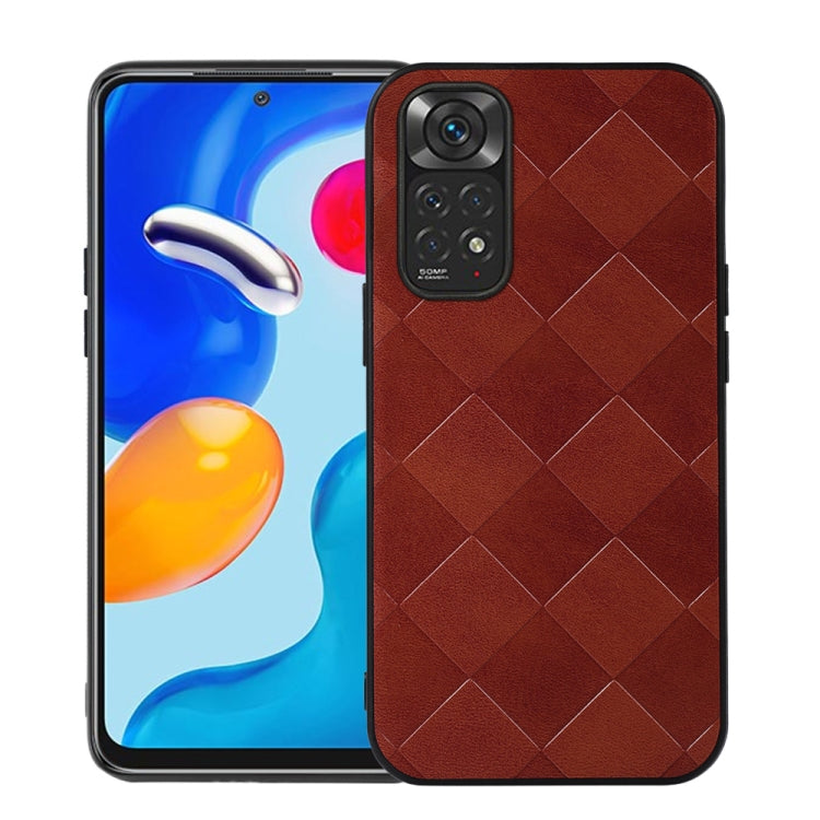 Weave Plaid PU Phone Case, For Xiaomi Redmi K40S 5G, For Xiaomi Redmi Note 11 4G / Note 11S, For Xiaomi Mi Mix Fold