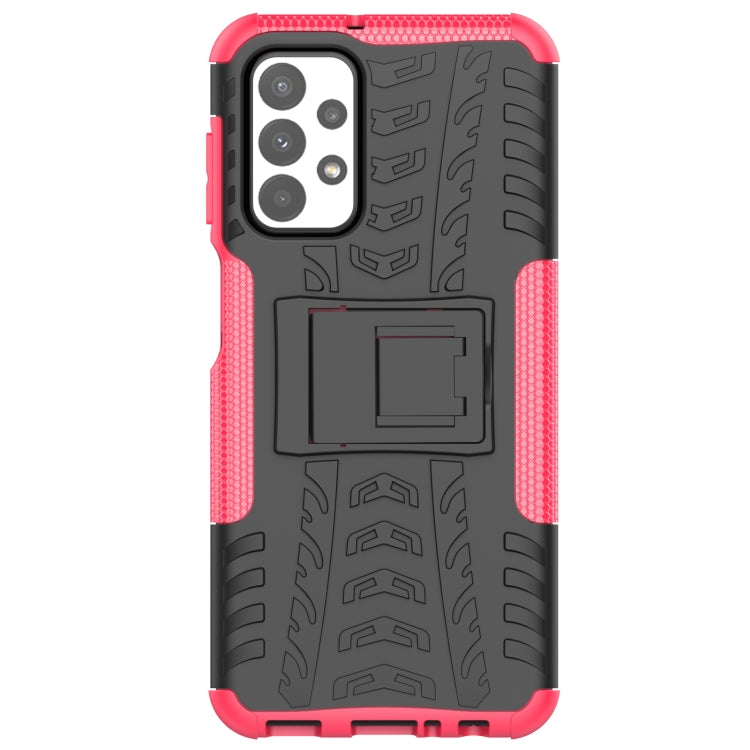 Tire Texture Shockproof TPU+PC Phone Case with Holder, For Samsung Galaxy A23, For Xiaomi Redmi Note 11S 4G International Version, For Xiaomi Redmi Note 11 Pro 5G International Version