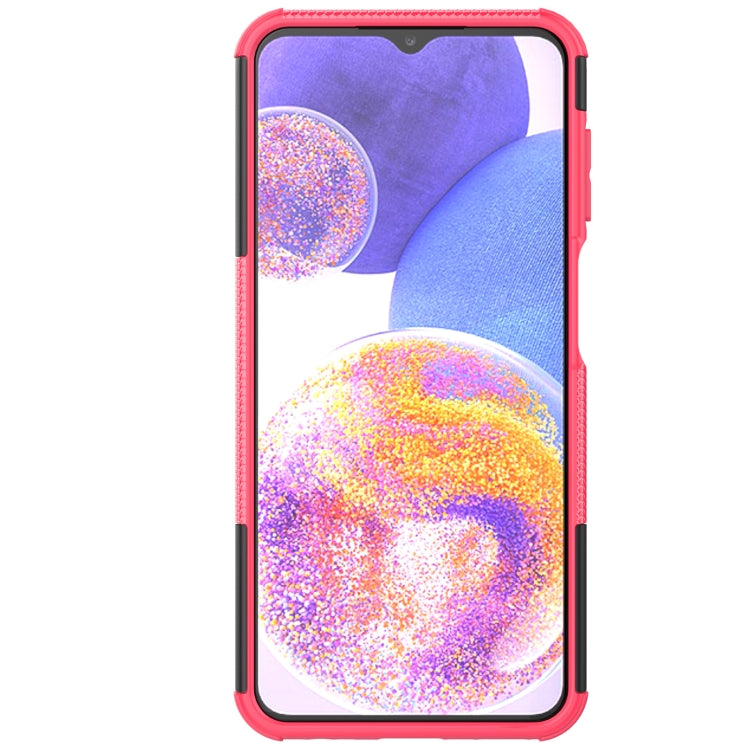 Tire Texture Shockproof TPU+PC Phone Case with Holder, For Samsung Galaxy A23, For Xiaomi Redmi Note 11S 4G International Version, For Xiaomi Redmi Note 11 Pro 5G International Version