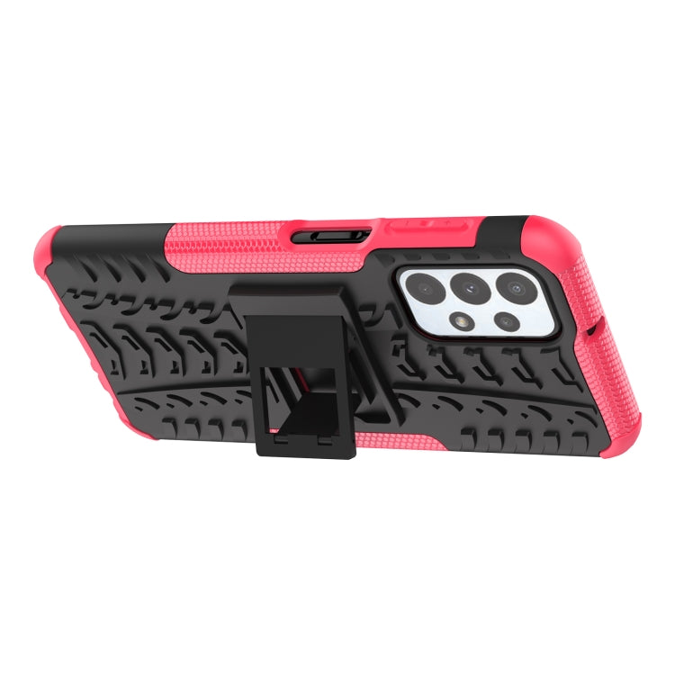 Tire Texture Shockproof TPU+PC Phone Case with Holder, For Samsung Galaxy A23, For Xiaomi Redmi Note 11S 4G International Version, For Xiaomi Redmi Note 11 Pro 5G International Version