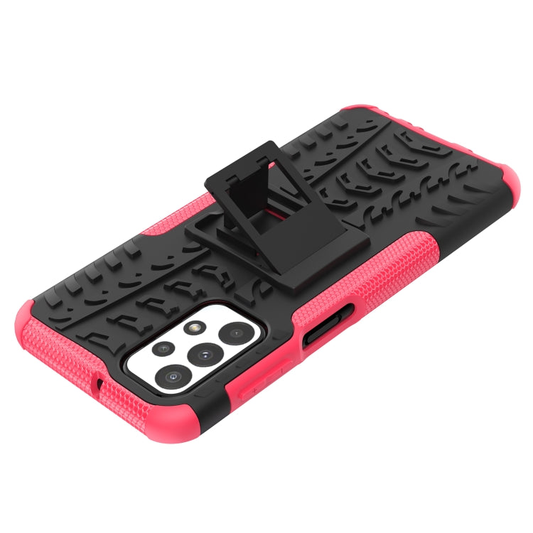 Tire Texture Shockproof TPU+PC Phone Case with Holder, For Samsung Galaxy A23, For Xiaomi Redmi Note 11S 4G International Version, For Xiaomi Redmi Note 11 Pro 5G International Version