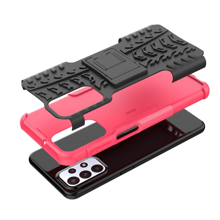Tire Texture Shockproof TPU+PC Phone Case with Holder, For Samsung Galaxy A23, For Xiaomi Redmi Note 11S 4G International Version, For Xiaomi Redmi Note 11 Pro 5G International Version