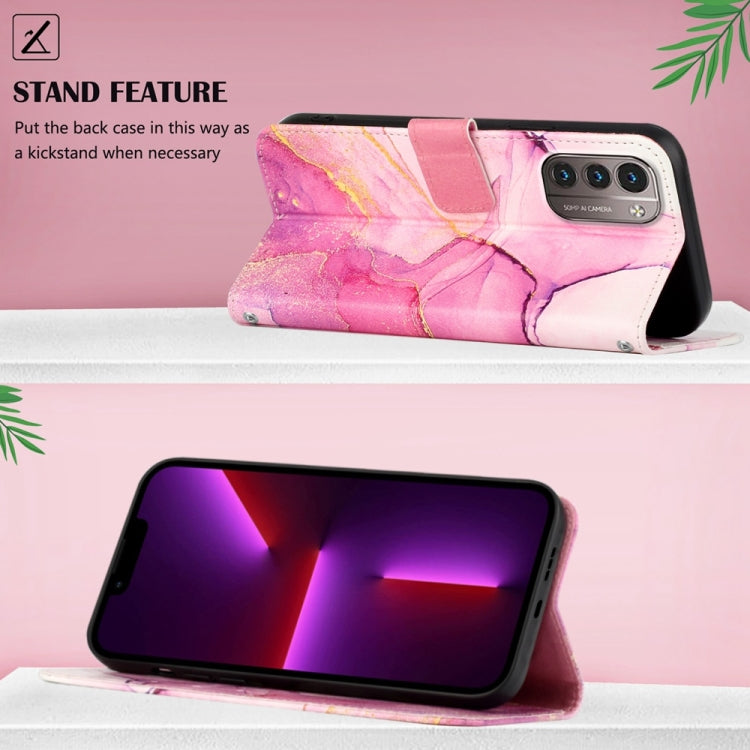 PT003 Marble Pattern Flip Leather Phone Case, For Nokia G21 / G11, For OPPO Realme C35, For OPPO Realme GT2 Pro, For Infinix Hot 11 Play / Hot 10 Play, For OPPO Reno7 5G Foreign Version, For Infinix Hot 11S NFC X6812B
