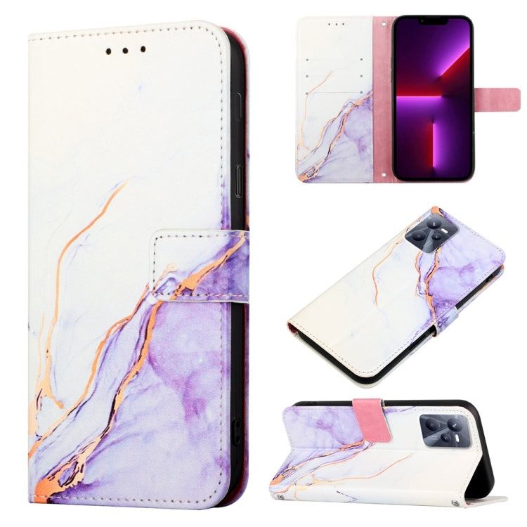 PT003 Marble Pattern Flip Leather Phone Case, For Nokia G21 / G11, For OPPO Realme C35, For OPPO Realme GT2 Pro, For Infinix Hot 11 Play / Hot 10 Play, For OPPO Reno7 5G Foreign Version, For Infinix Hot 11S NFC X6812B