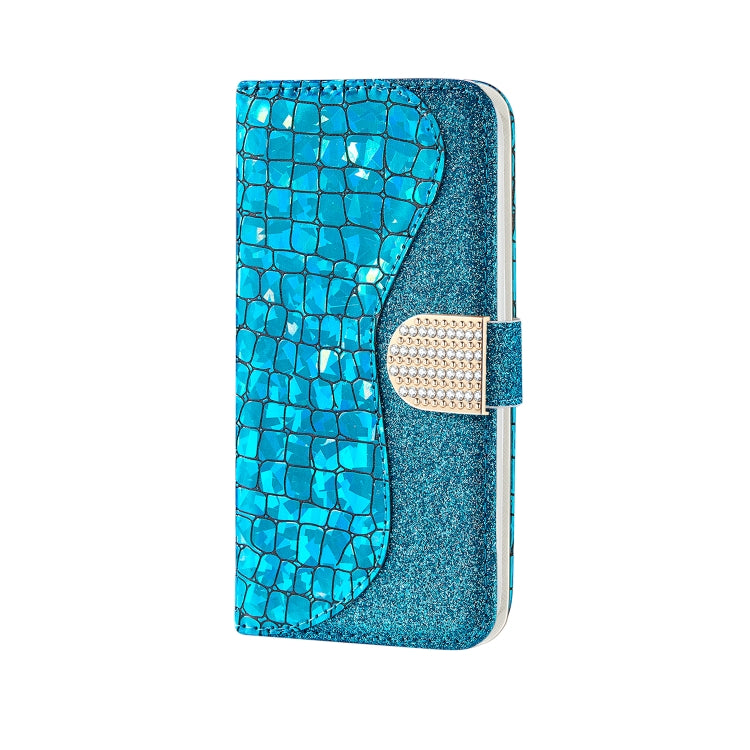 Laser Glitter Powder Matching Crocodile Leather Phone Case, For Xiaomi Redmi Note 11 Pro International, For Xiaomi Redmi Note 11 International