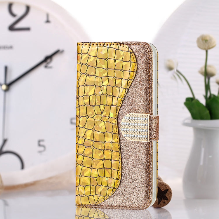 Laser Glitter Powder Matching Crocodile Leather Phone Case, For Xiaomi Redmi Note 11 Pro International, For Xiaomi Redmi Note 11 International