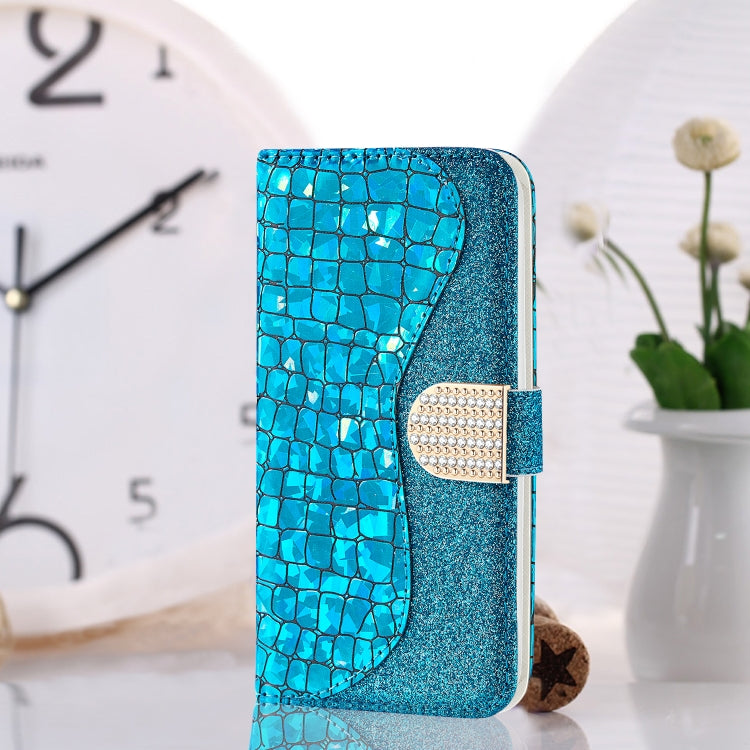 Laser Glitter Powder Matching Crocodile Leather Phone Case, For Xiaomi Redmi Note 11 Pro International, For Xiaomi Redmi Note 11 International