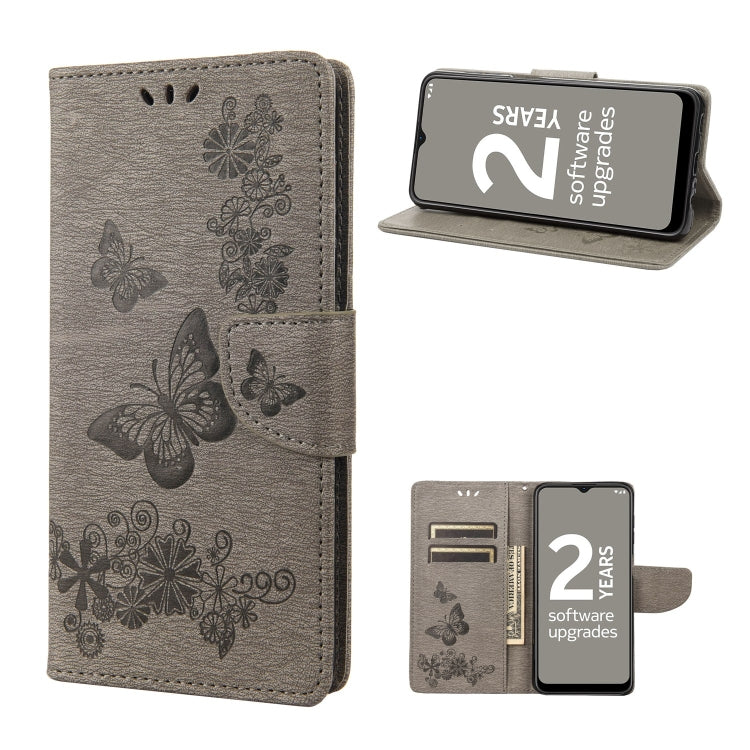 Butterfly Embossed Horizontal Flip Leather Phone Case, For Motorola Moto G22, For Nokia G21