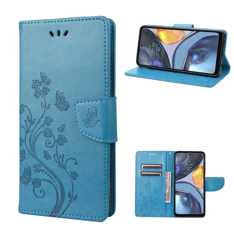 Butterfly Flower Pattern Leather Phone Case, For Motorola Moto G22, For Nokia G21