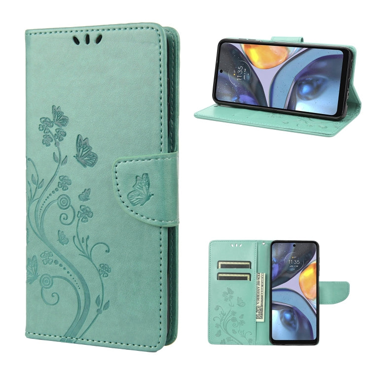 Butterfly Flower Pattern Leather Phone Case, For Motorola Moto G22, For Nokia G21