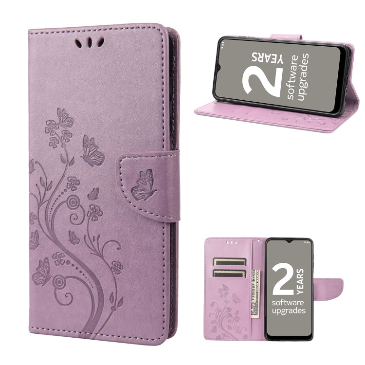 Butterfly Flower Pattern Leather Phone Case, For Motorola Moto G22, For Nokia G21