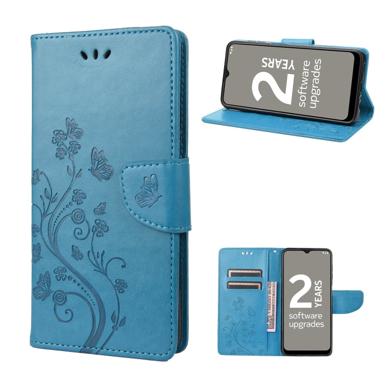 Butterfly Flower Pattern Leather Phone Case, For Motorola Moto G22, For Nokia G21