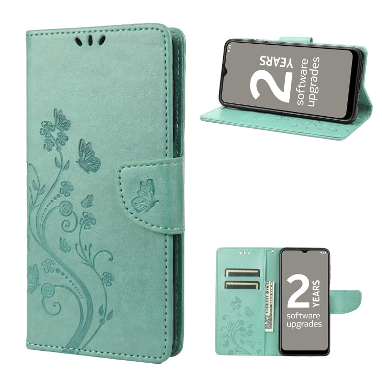 Butterfly Flower Pattern Leather Phone Case, For Motorola Moto G22, For Nokia G21