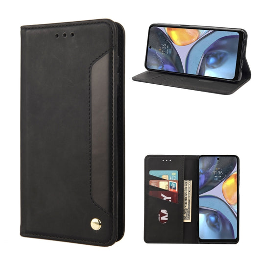 Skin Feel Splicing Leather Phone Case, For Motorola Moto G22, For Nokia G21