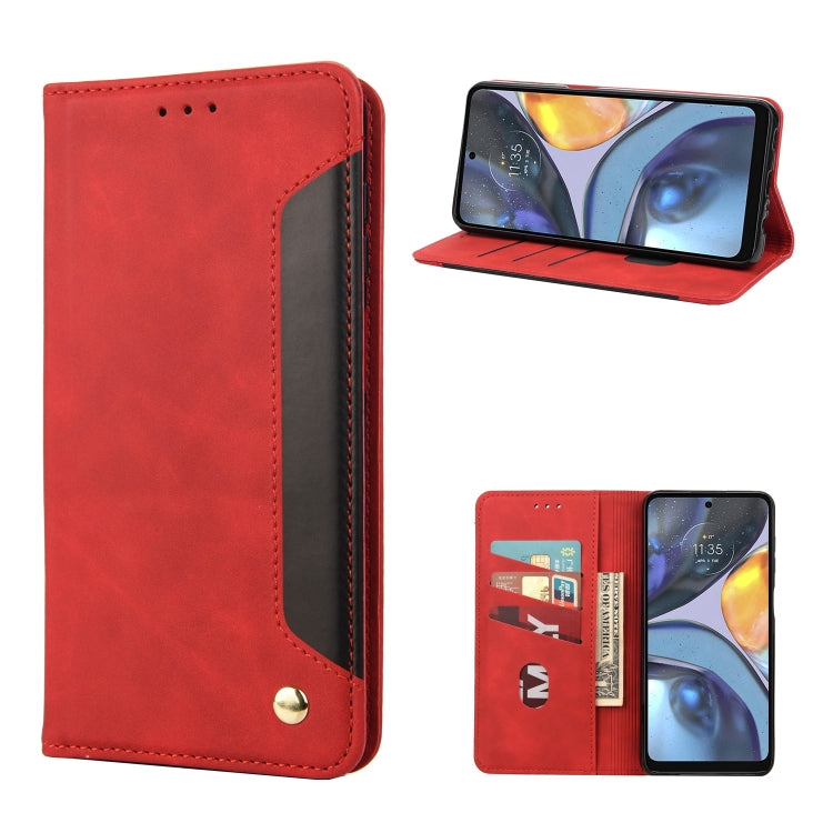 Skin Feel Splicing Leather Phone Case, For Motorola Moto G22, For Nokia G21