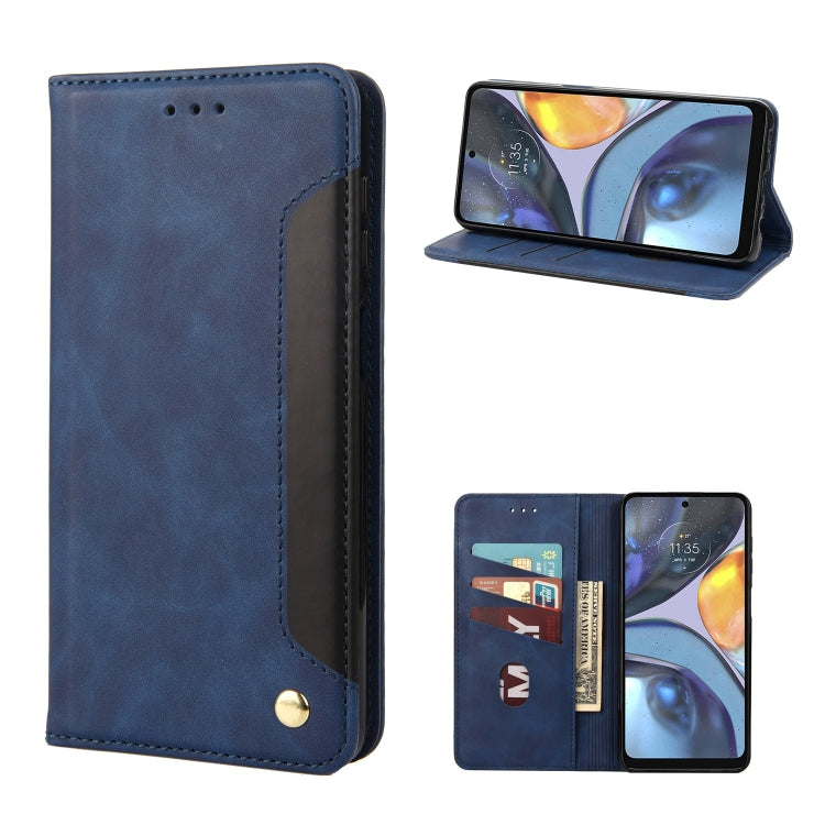 Skin Feel Splicing Leather Phone Case, For Motorola Moto G22, For Nokia G21