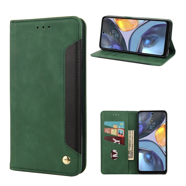 Skin Feel Splicing Leather Phone Case, For Motorola Moto G22, For Nokia G21