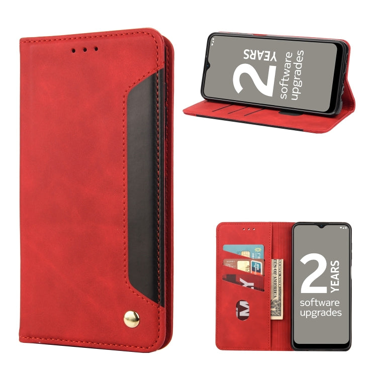 Skin Feel Splicing Leather Phone Case, For Motorola Moto G22, For Nokia G21