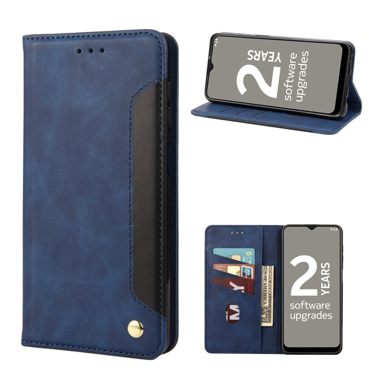 Skin Feel Splicing Leather Phone Case, For Motorola Moto G22, For Nokia G21