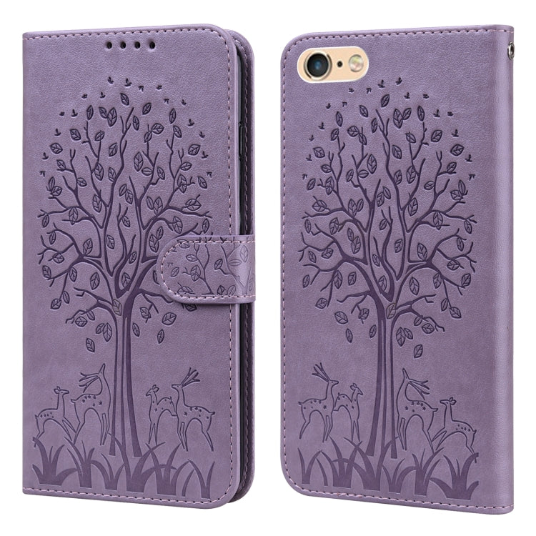 Tree & Deer Pattern Pressed Printing Horizontal Flip Leather Phone Case, For iPhone XS Max, For iPhone 7 / 8 / SE 2020 / SE 2022, For iPhone 11, For iPhone 11 Pro, For iPhone 11 Pro Max, For iPhone 12 / 12 Pro, For iPhone 12 Pro Max / 13 Pro Max       ...