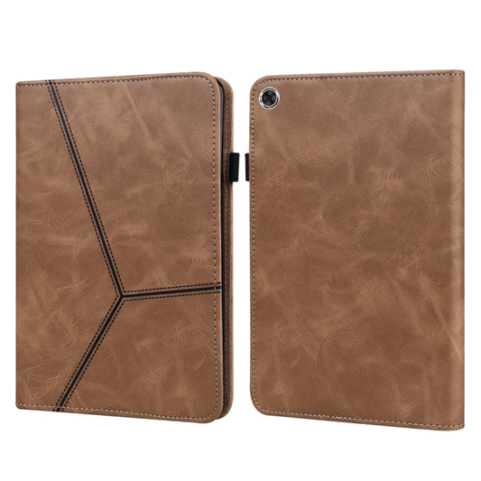 Solid Color Embossed Striped Leather Case, For OPPO Pad 10.4 inch, For OPPO Realme Pad, For Huawei MediaPad M5 Lite 10.1, For Huawei MatePad 10.8 (2021), For Huawei MatePad 11 (2021), For Huawei MediaPad T3 10, For Huawei MediaPad T5